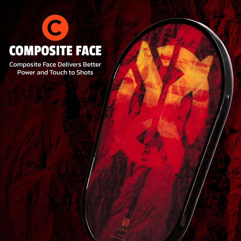 ONIX Summit C1 Composite Face Medium Weight Long Reach Pickleball Paddle - Image 4